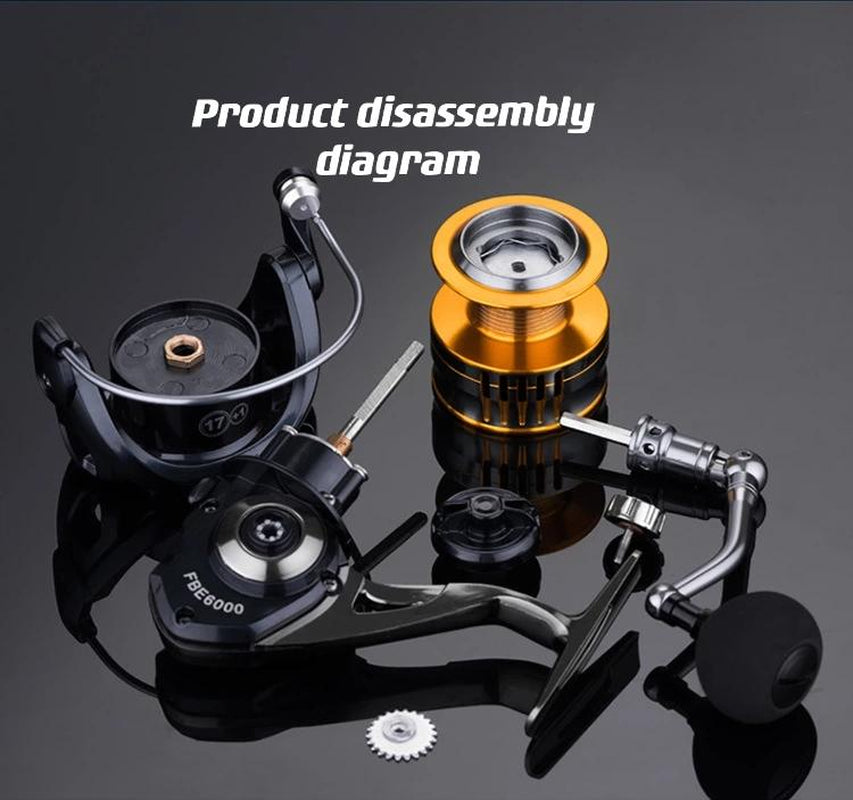 Model FBE5000,FBE7000 17+1BB 5.0:1/4.7:1 Spinning Reels High Speed Gear Ratio Fishing Reel Wheel
